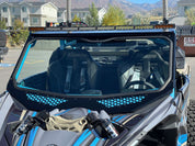 Moto Armor Full Glass Windshield Black Powder Coat For Voodoo Riders Cage for Can Am Maverick X3