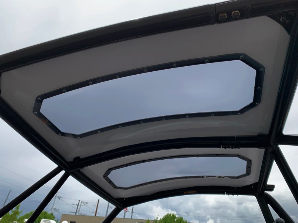 Moto Armor Black Aluminum Roof With Sunroof MA-WCXX-RF-2-SR-BLK