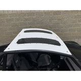 Techo de aluminio blanco Moto Armor con techo corredizo MA-WCXX-RF-2-SR-WHT