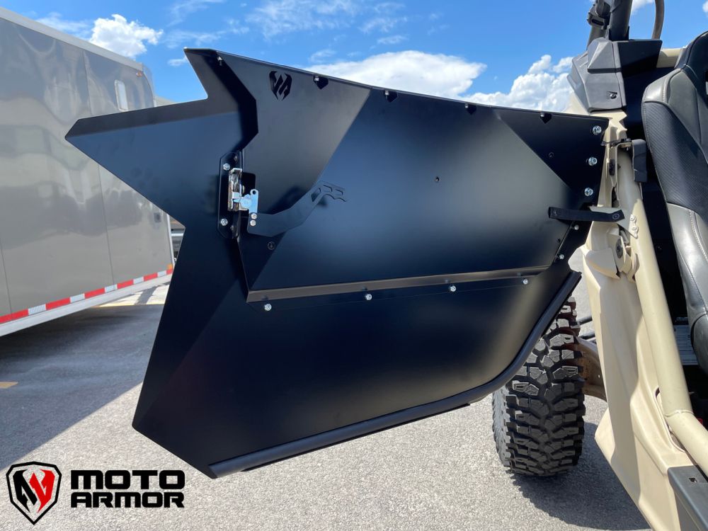 Moto Armor Two Seat Doors Powder Coat Black MA-X3-2-DOOR-BLK