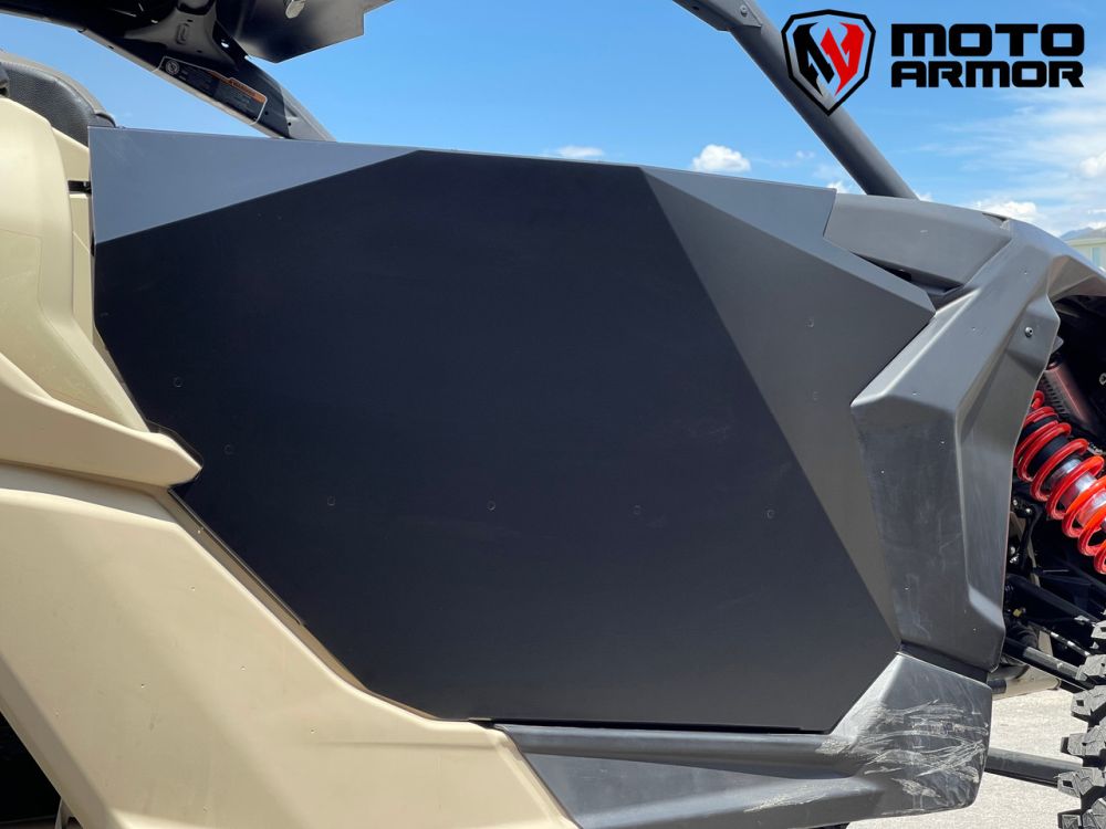 Moto Armor Two Seat Doors Raw Aluminum MA-X3-2-DOOR-RAW