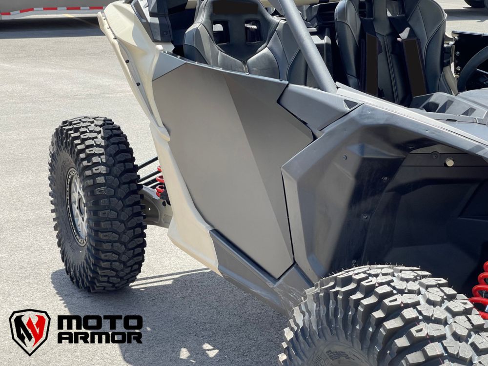 Moto Armor Two Seat Doors Raw Aluminum MA-X3-2-DOOR-RAW