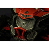 Moto Armor Premium Radiator Grill Set Black Trim Black Mesh