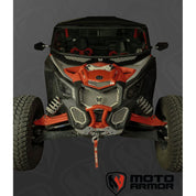 Moto Armor Premium Radiator Grill Set Raw Trim Raw Mesh For Can-Am Maverick X3 2017-2024