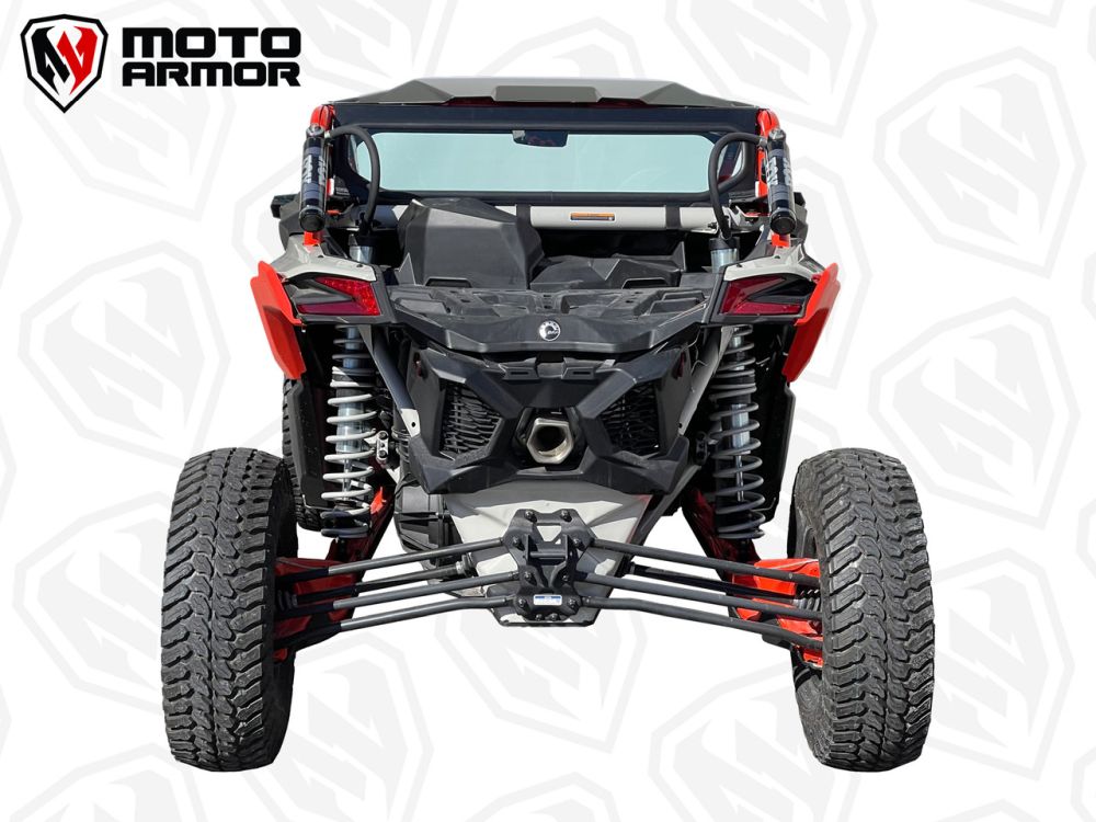 Moto Armor Full Rear Glass Windshield For Can-Am Maverick X3 2017-2024