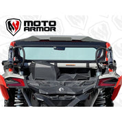 Moto Armor Full Rear Glass Windshield For Can-Am Maverick X3 2017-2024