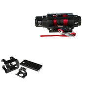 Viper 4500lbs V3 Winch Red Rope With Mount For Polaris Sportsman 400 2004