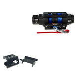 Cabrestante Viper V3 de 6000 lb con cuerda azul y soporte para Polaris Sportsman Touring 850 (2010-2014)