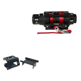 Cabrestante Viper V3 de 6000 lb con cuerda roja y soporte para Polaris Sportsman Touring 850 (2010-2014)