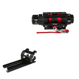 Viper 4500lbs V3 Winch Red Rope With Mount For Polaris Sportsman 500 2005-2010