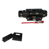 Cabrestante Viper V3 de 4500 lb con cuerda negra y soporte para Honda Foreman Rubicon 500 (2002-2004)