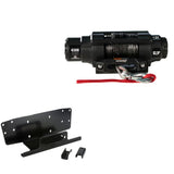 Cabrestante Viper V3 de 4500 lb con cuerda negra y soporte para Honda Pioneer 500 (2015-2021)
