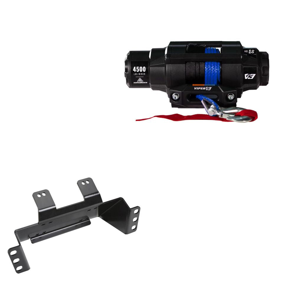 Viper 4500lbs V3 Winch Blue Rope With Mount For Polaris Ranger 500 2011-2020