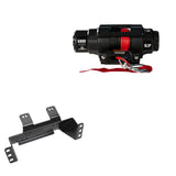 Viper 6000lbs V3 Winch Red Rope With Mount For Polaris Ranger 570 Round Tube Roll Cage 2016-2021