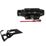 Cabrestante Viper V3 de 4500 lb con cuerda negra y soporte para Polaris RZR 4 XP 900 (2011-2014)
