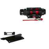 Viper 4500lbs V3 Winch Red Rope With Mount For Polaris Ranger Crew 900 Full Size 4x4 2014-2020