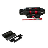 Cabrestante Viper V3 de 4500 lb con cuerda roja y soporte para Honda Foreman 450 (1998-2004)