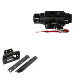 Viper 6000lbs V3 Winch Black Rope With Mount For Polaris RZR S 2008-2014