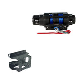 Viper 4500lbs V3 Winch Blue Rope With Mount For Polaris 400 2008-2010 V34500SE_BL