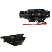 Viper 4500lbs V3 Winch Black Rope With Mount For Honda Big Red 700 2009-2013