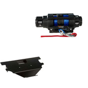 Viper 4500lbs V3 Winch Blue Rope With Mount For Honda Big Red 250 1985-1987