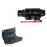 Cabrestante Viper V3 de 4500 lb con cuerda negra y soporte para Yamaha Grizzly 700 (2016-2020)