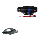 Viper 4500lbs V3 Winch Blue Rope With Mount For Kawasaki Brute Force 750 2005-2020