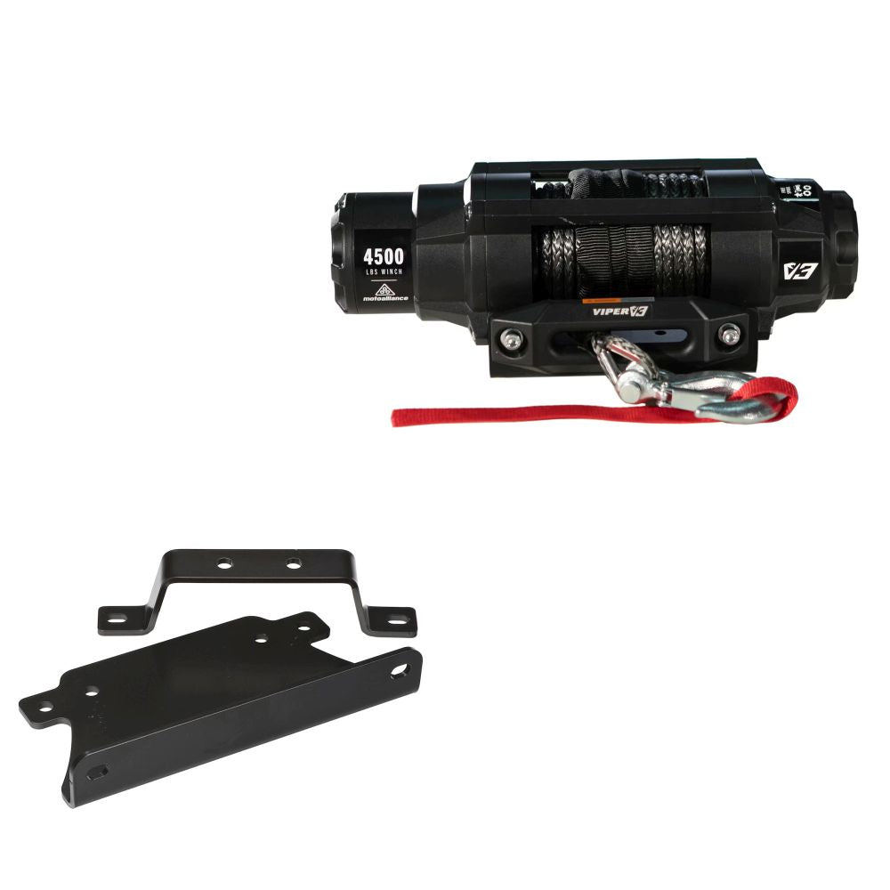 Viper 4500lbs V3 Winch Black Rope With Mount For Can-Am Outlander 450 2003-2005