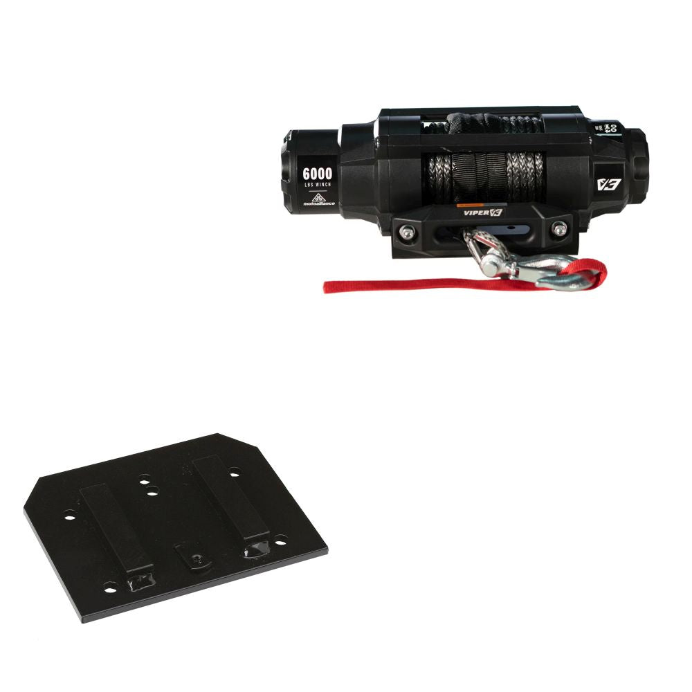 Viper 6000lbs V3 Winch Black Rope With Mount For Arctic Cat 650 2005-2008