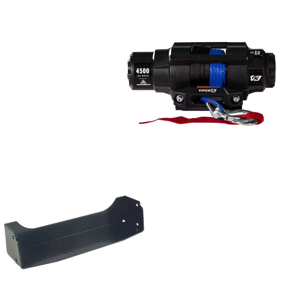 Viper 4500lbs V3 Winch Blue Rope With Mount For John Deer Gator XUV 855D 2011-2021