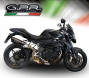 GPR Furore Nero Slip-on Exhaust For MV Agusta Brutale 750 S 2000-2006 MV.1.FUNE