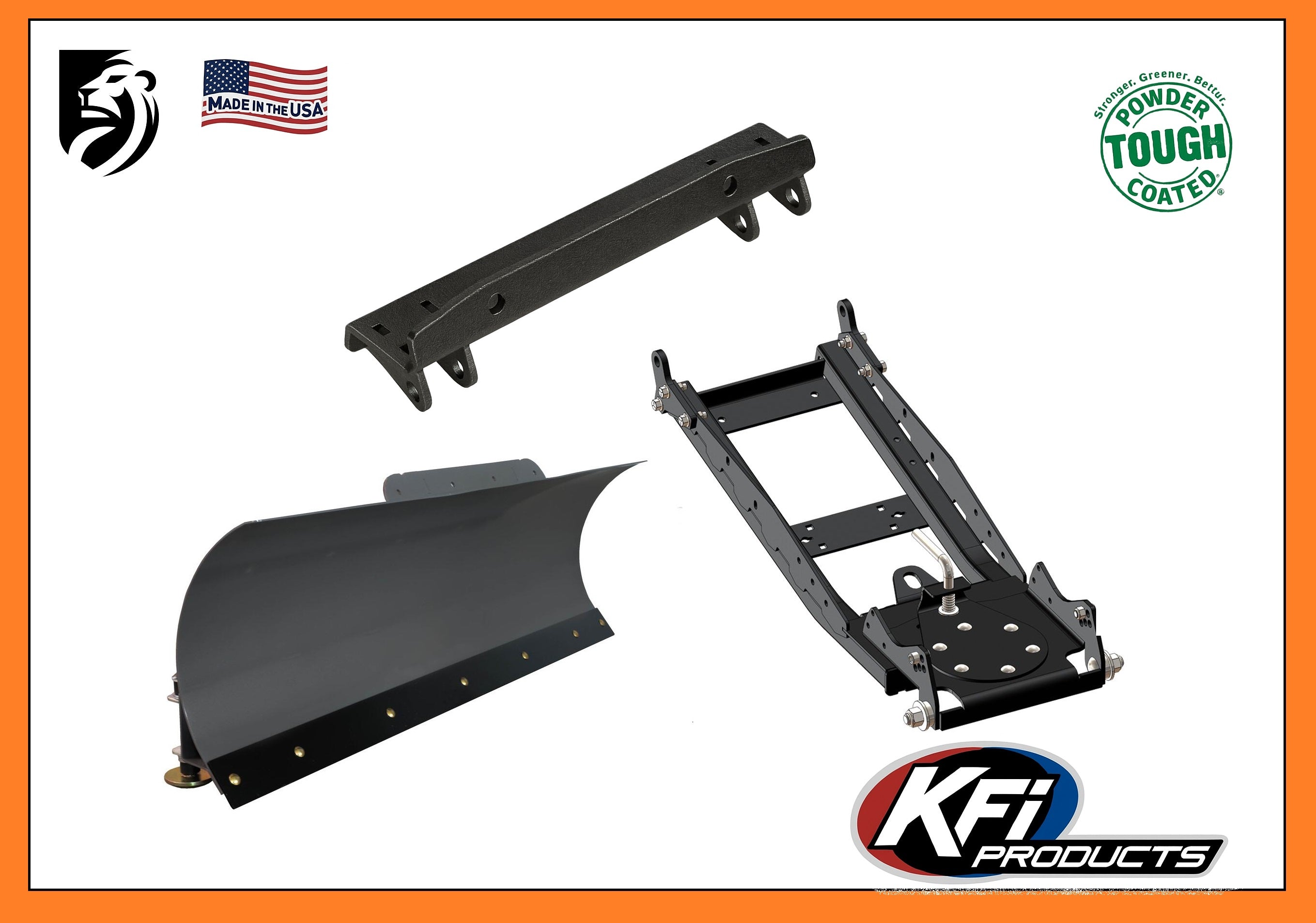 KFI Products Snow Plow Kit For Bennche Warrior 800/1000/MAX