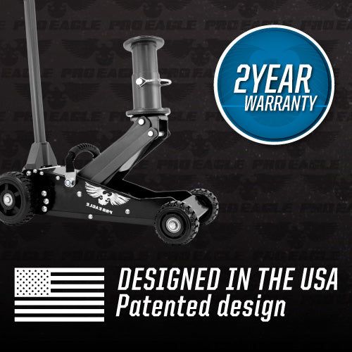 Pro Eagle 1.5 Ton Big Wheel Off Road High Clearance TALON Jack With 8in Extension For Rivian