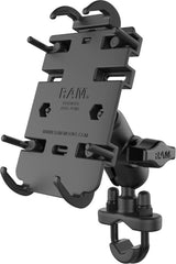 Ram Mounts Quick-GripT Phone Mount with Handlebar U-Bolt Base Black - RAM-B-149Z-A-PD3U