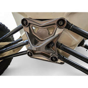 Elektric Offroad Gun Metal Gray Radius Rod Plate With Tow Hook For Can-Am Maverick X3 2017-2021