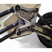 Elektric Offroad Gun Metal Gray Radius Rod Plate With Tow Hook For Can-Am Maverick X3 2017-2021
