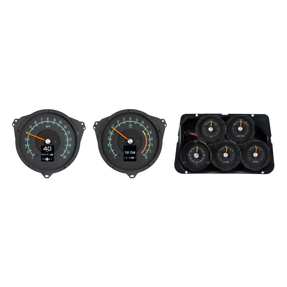 Dakota Digital 1968 Chevrolet Camaro RTX Analog Gauge kit With Center Console Gauges RTX-68C-CAC-X