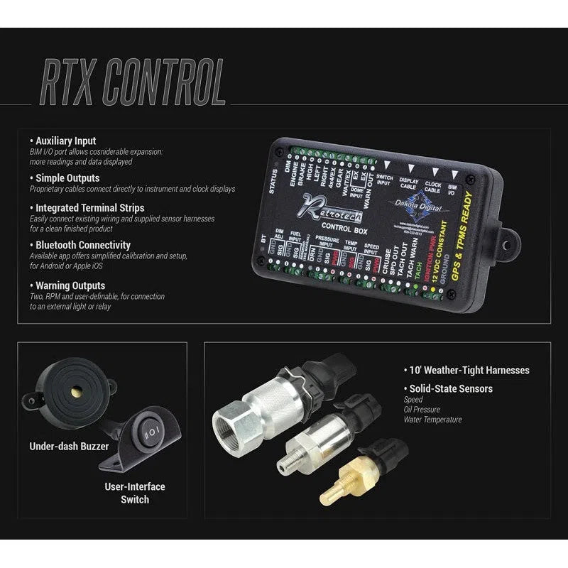 Dakota Digital 1947-53 Chevy Pickup Retrotech Analog Gauge System RTX-47C-PU-X