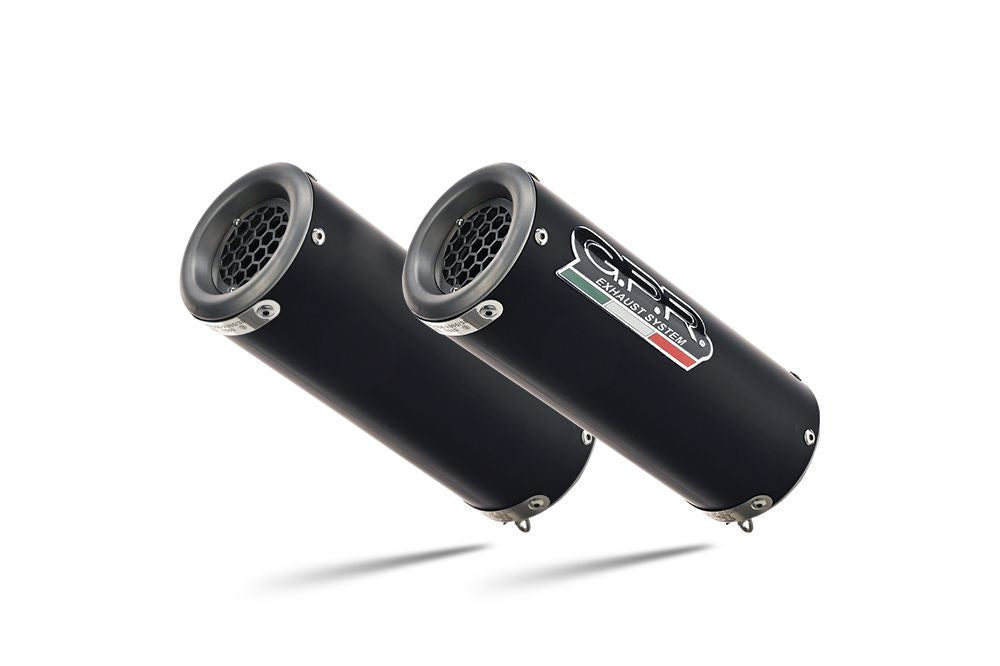 GPR M3 Black Titanium Double Slip-on Exhaust For Suzuki GSX-R1000 2009-2011