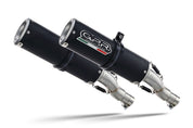 GPR M3 Black Titanium Double Slip-on Exhaust For Suzuki GSX-R1000 2009-2011