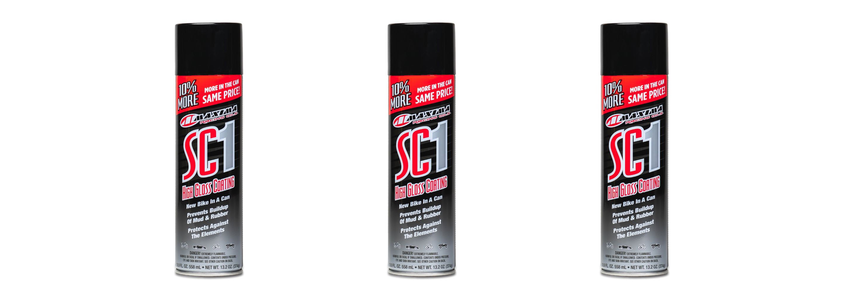 Maxima Racing Oils SC1 High Gloss Clear Coat LARGE 17.2 fl oz. Cans SC1 - 3 PACK