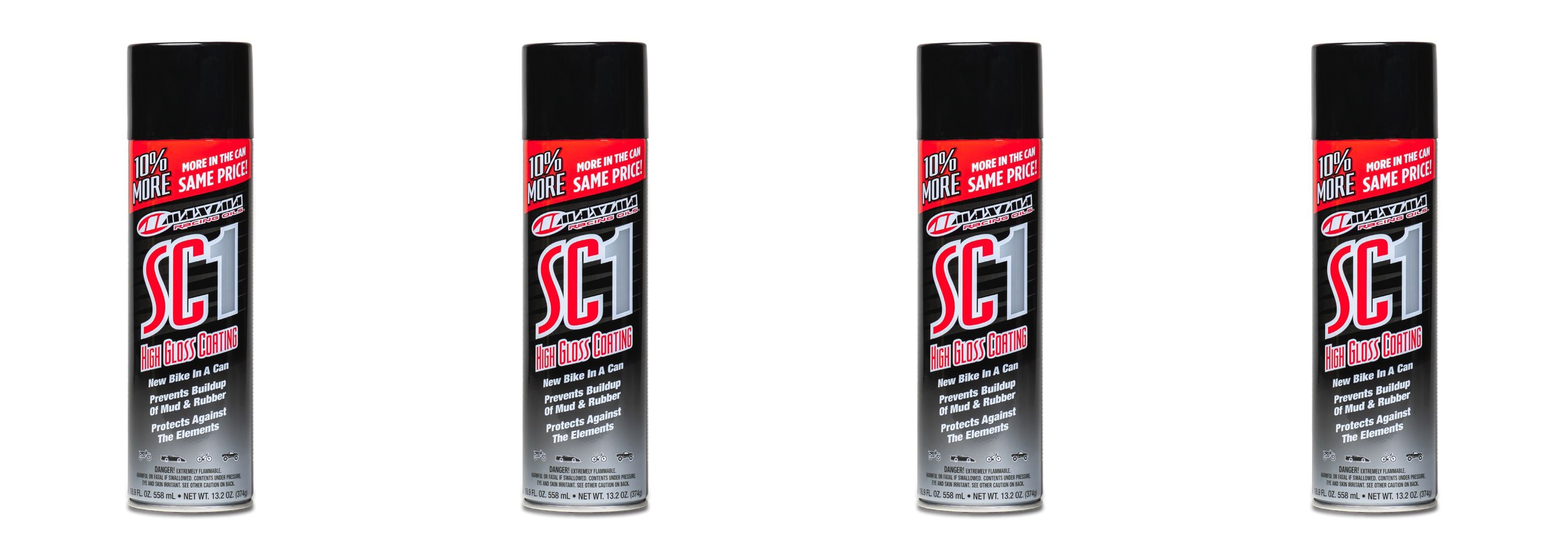 Maxima Racing Oils SC1 High Gloss Clear Coat LARGE 17.2 fl oz. Cans SC1 - 4 PACK