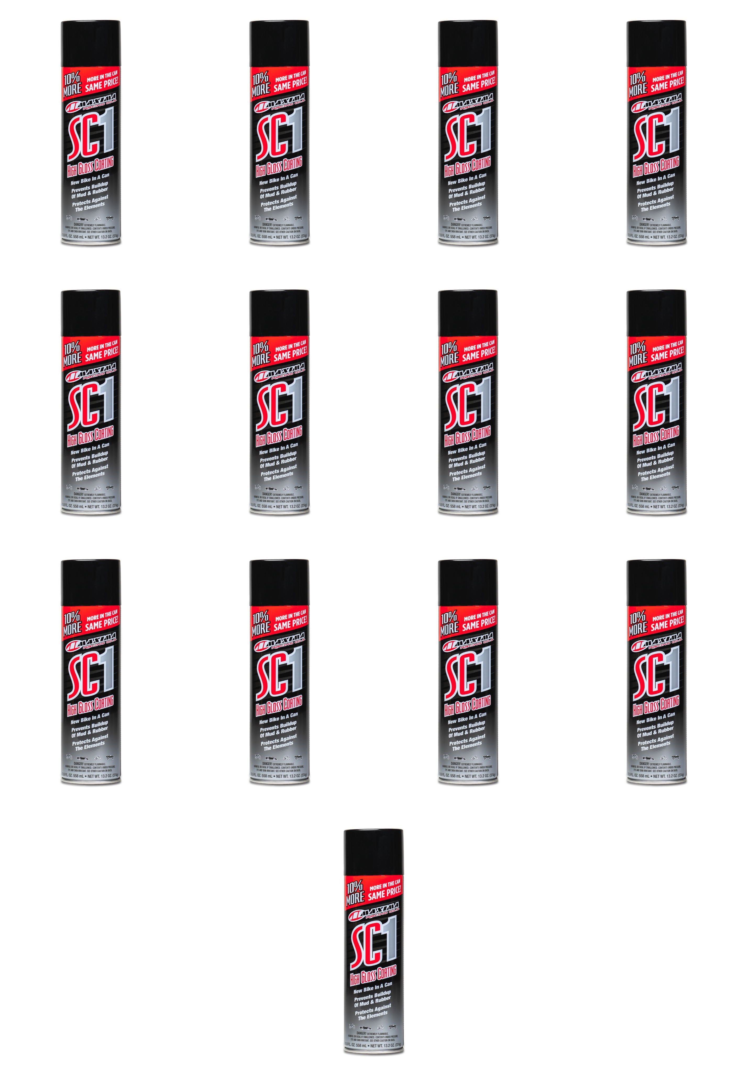 Maxima Racing Oils SC1 High Gloss Clear Coat LARGE 17.2 fl oz. Cans SC1 - 13 PACK