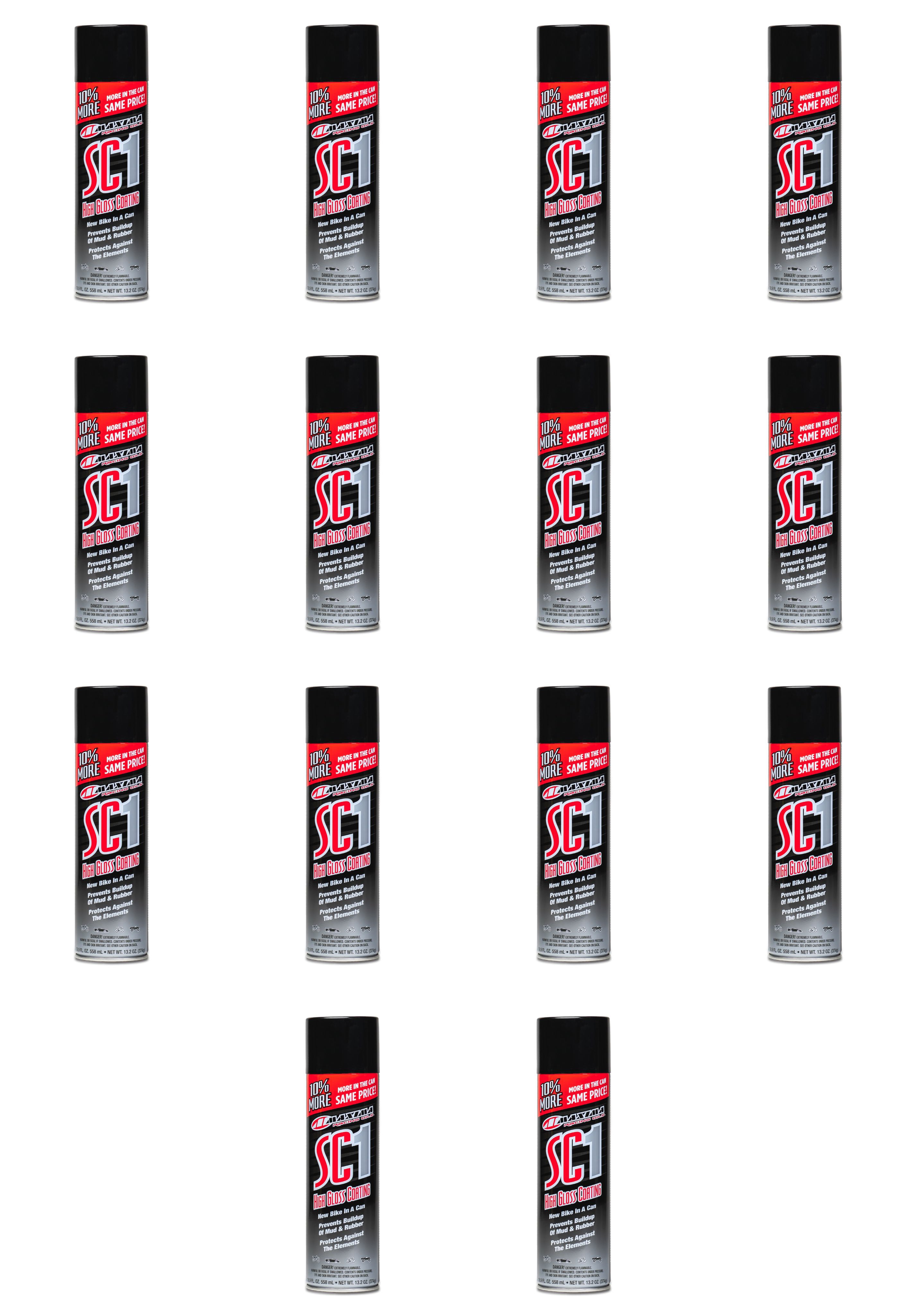 Maxima Racing Oils SC1 High Gloss Clear Coat LARGE 17.2 fl oz. Cans SC1 - 14 PACK