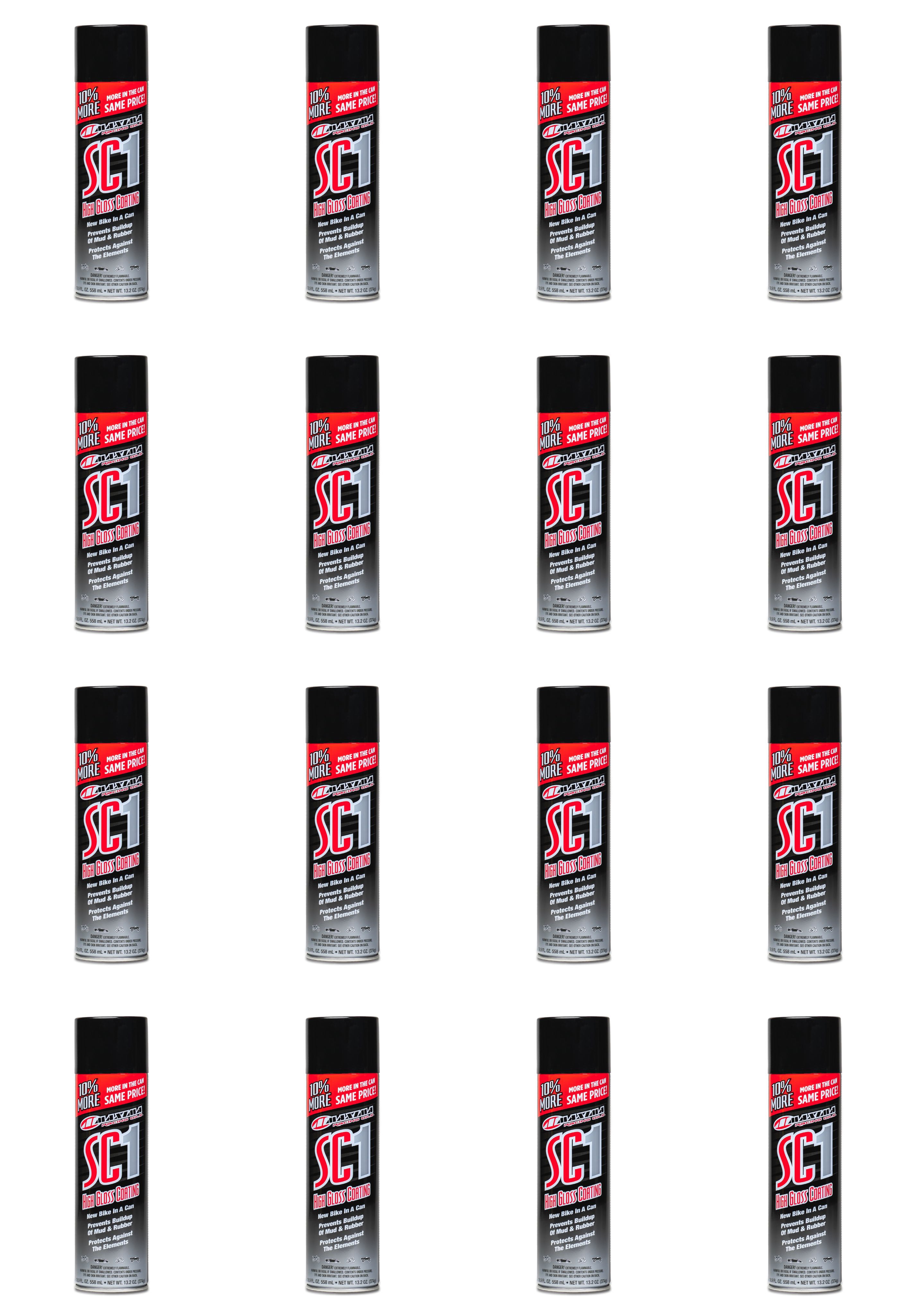 Maxima Racing Oils SC1 High Gloss Clear Coat LARGE 17.2 fl oz. Cans SC1 - 16 PACK