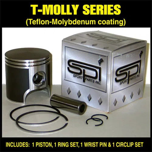 SPI 09-722 Oem Style Piston Kit With Rings Teflon Coated Std