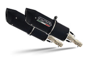 GPR Furore Nero Double Slip-on Exhaust For Triumph Speed Triple 1050 2011-2015