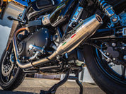GPR Deeptone Inox Double Slip-on Exhaust For Triumph Street Twin 900 2015-2019