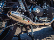 GPR Deeptone Inox Double Slip-on Exhaust For Triumph Street Twin 900 2015-2019
