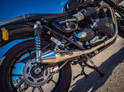 GPR Vintacone Double Slip-on Exhaust For Triumph Street Twin 900 2015-2019